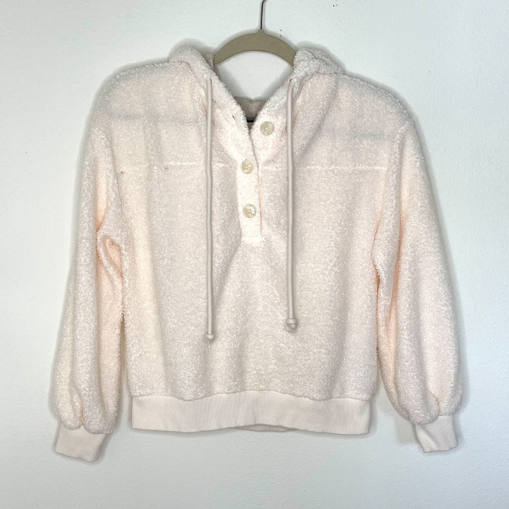 Anthropologie Current Air Callan Sherpa Hoodie